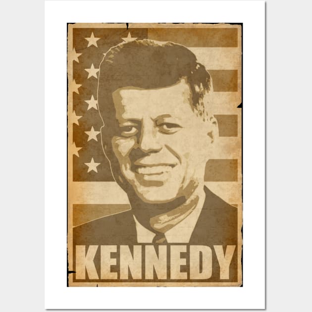 John F Kennedy JFK American Pop Art Wall Art by Nerd_art